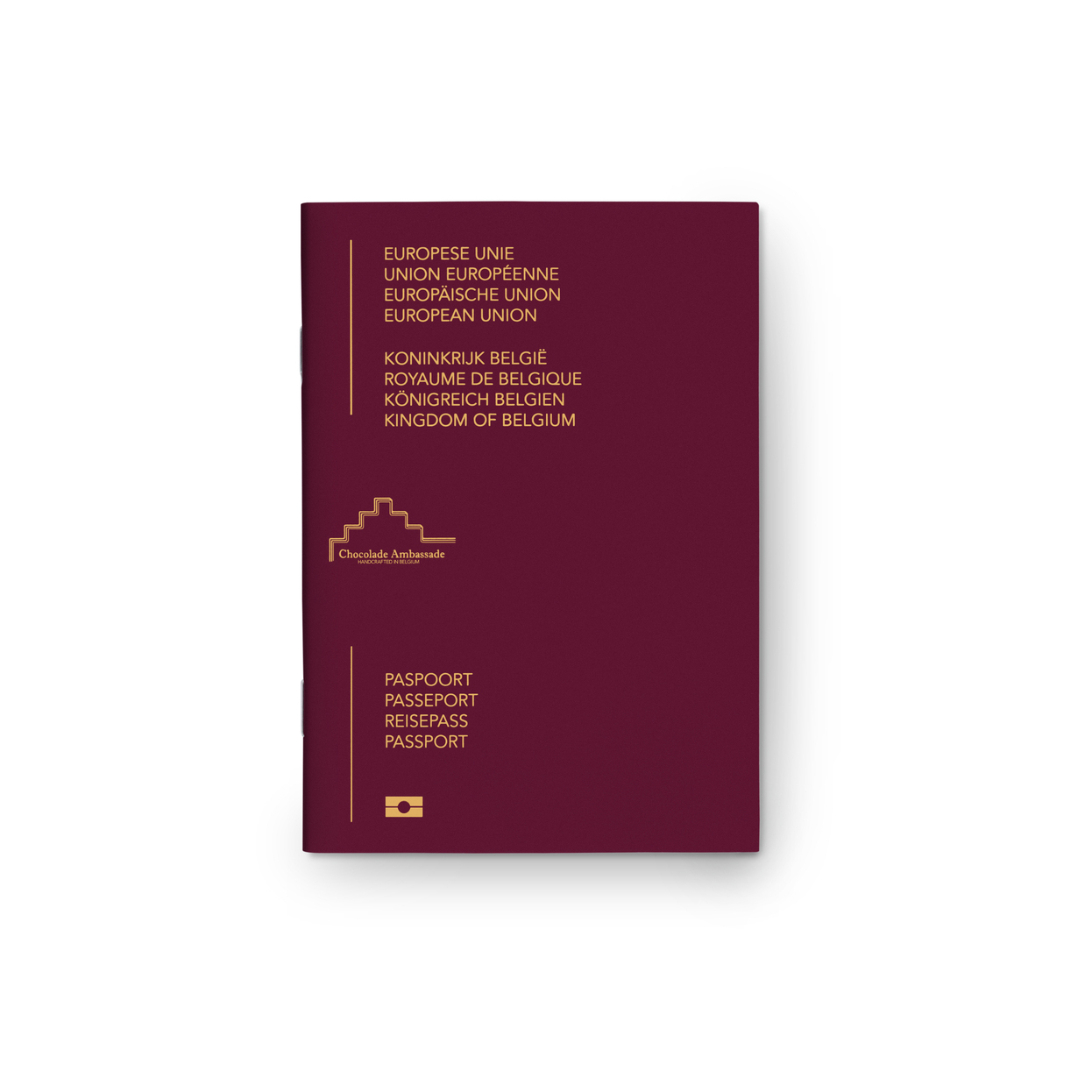 chocolate passport for Belgain handmade chocolate gift